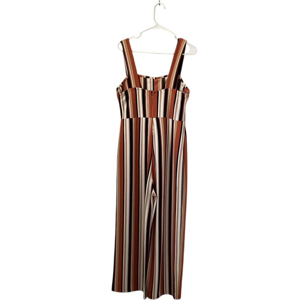 Urban Outfitters straight neck stripe jumpsuit women’s L